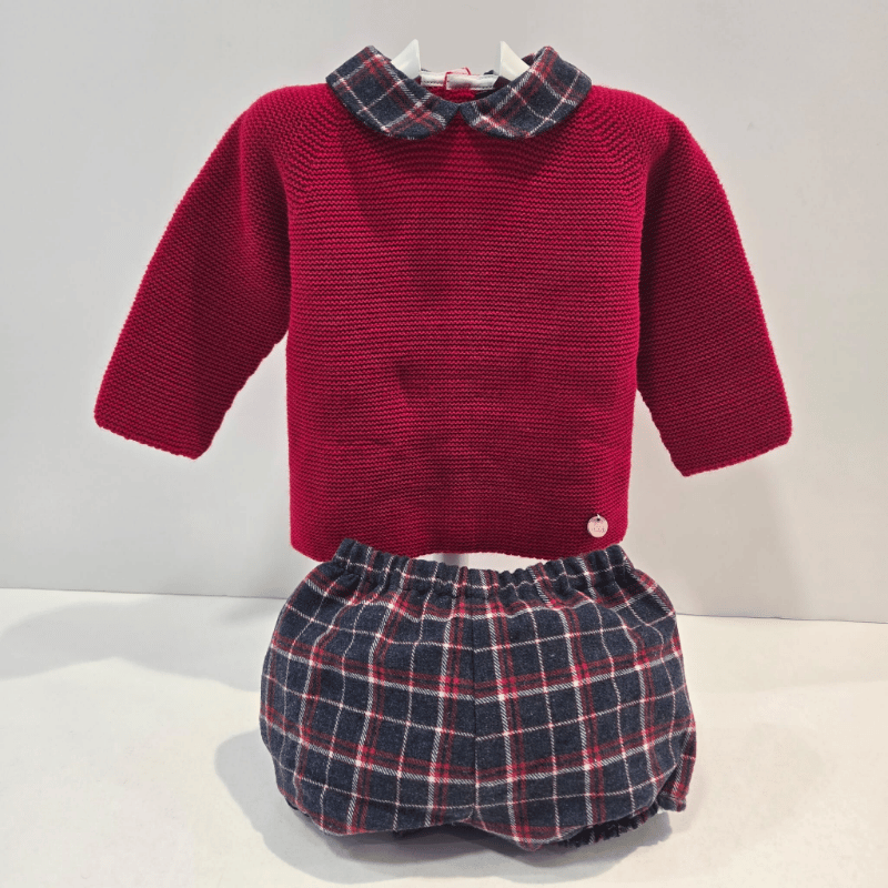 Conjunto niño especial Navidad punto/tela Pangasa invierno
