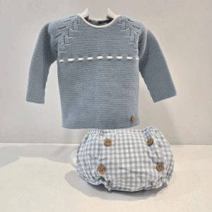 Conjunto niño jersey punto pasa cinta pantalón Pangasa invierno