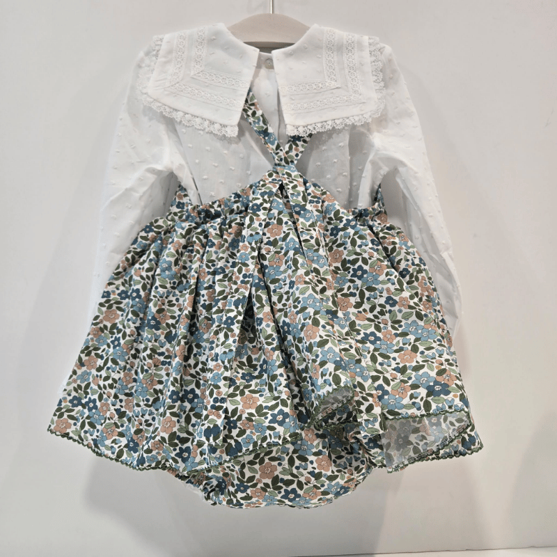 Conjunto ranita flores blusa plumety Olivo La Martinica invierno 27