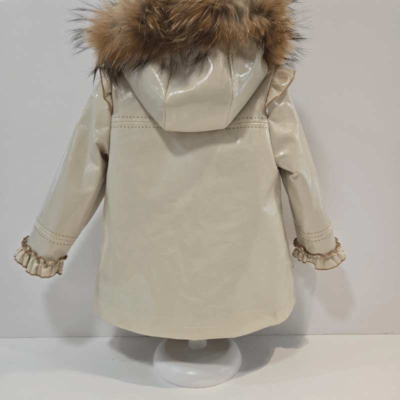 Parka charol corte canesu pelo natural La Martinica invierno 26/27