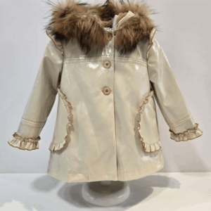 Parka charol corte canesu pelo natural La Martinica invierno 26/27