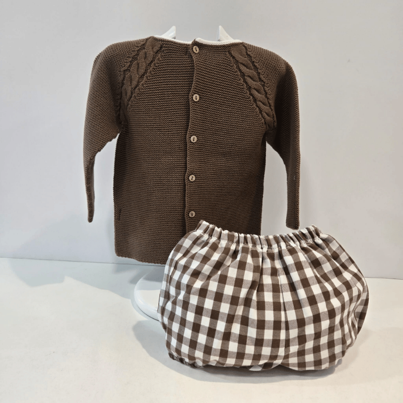 Pelele marrón chocolate niño Chocolate Pangasa invierno
