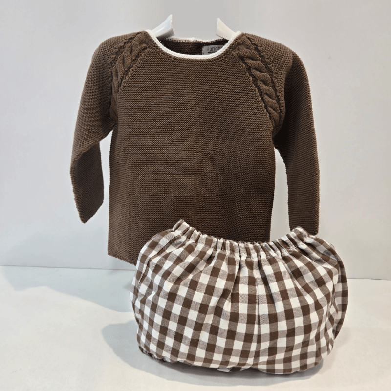 Pelele marrón chocolate niño Chocolate Pangasa invierno