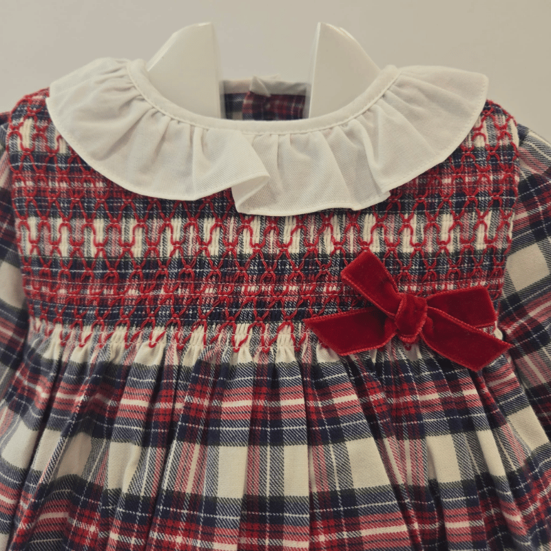 Vestido Cuadro Escoces Colección Nadal Paz Rodríguez invierno