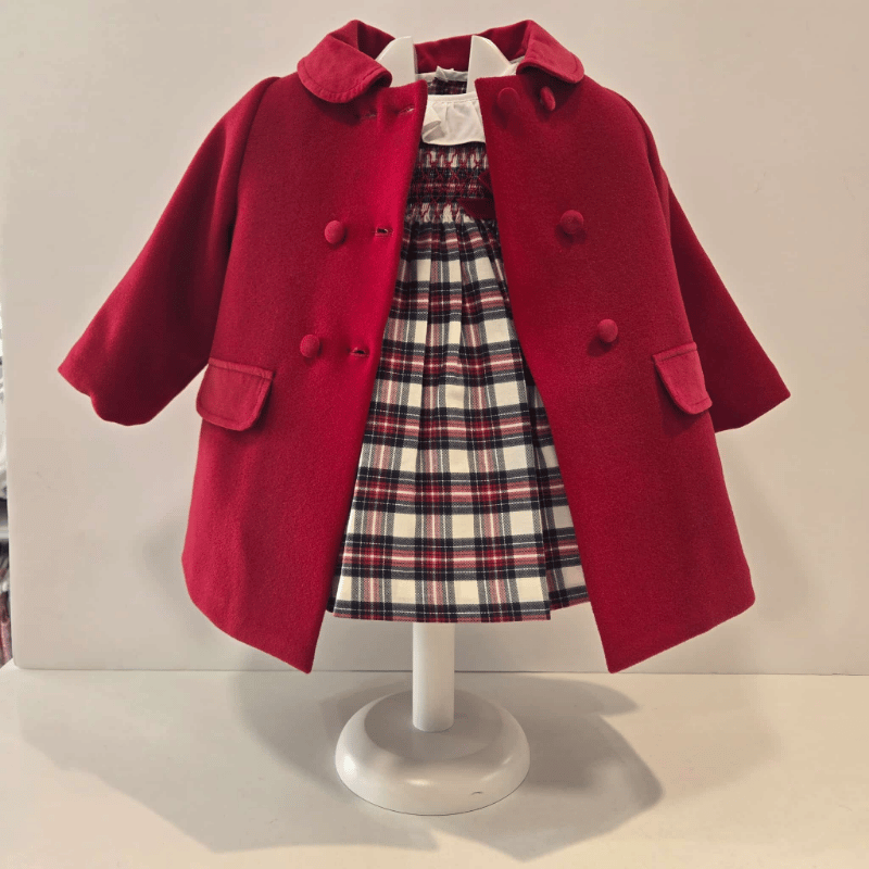Vestido Cuadro Escoces Colección Nadal Paz Rodríguez invierno