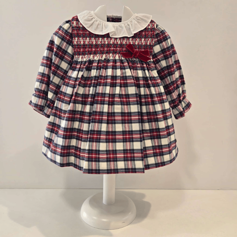 Vestido Cuadro Escoces Colección Nadal Paz Rodríguez invierno
