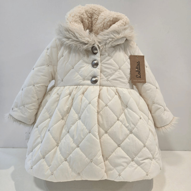 Abrigo guateado beige colección Buddy Lolittos invierno 26/27