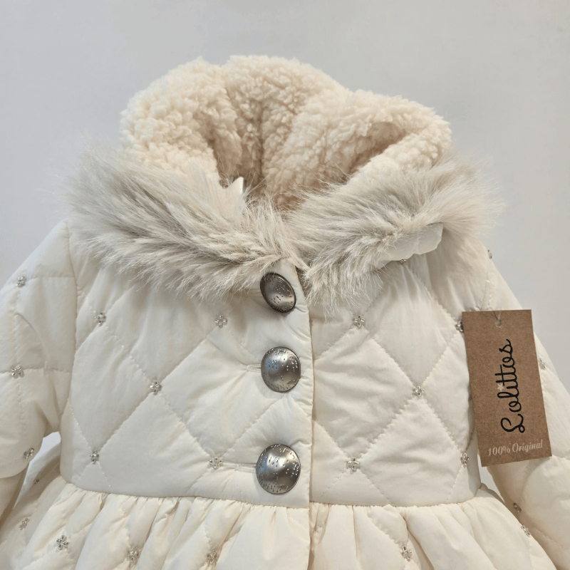 Abrigo guateado beige colección Buddy Lolittos invierno 26/27