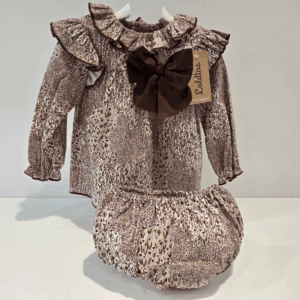 Blusón mas cubre marrón erizo Lolittos otoño-invierno