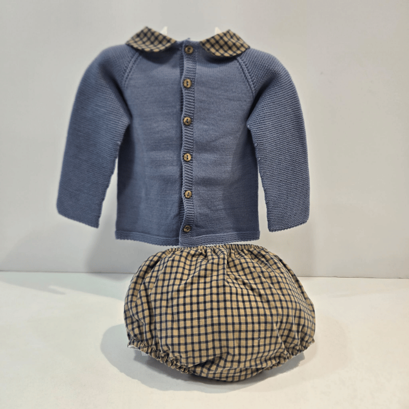 Conjunto niño Chocolatito braga cuadros Bruma Pangasa invierno