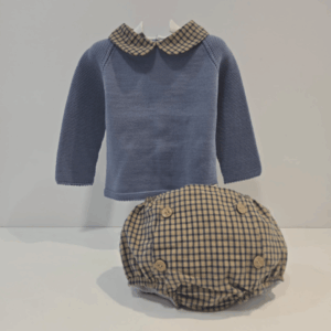 Conjunto niño Chocolatito braga cuadros Bruma Pangasa invierno
