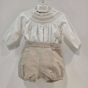 Conjunto niño camisa nido pantalón Pascua P. Rodríguez invierno
