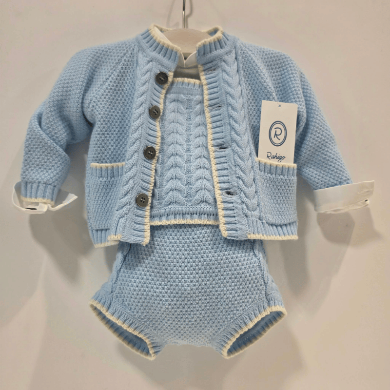 Conjunto niño peto chaqueta azul bebé Rahigo otoño invierno