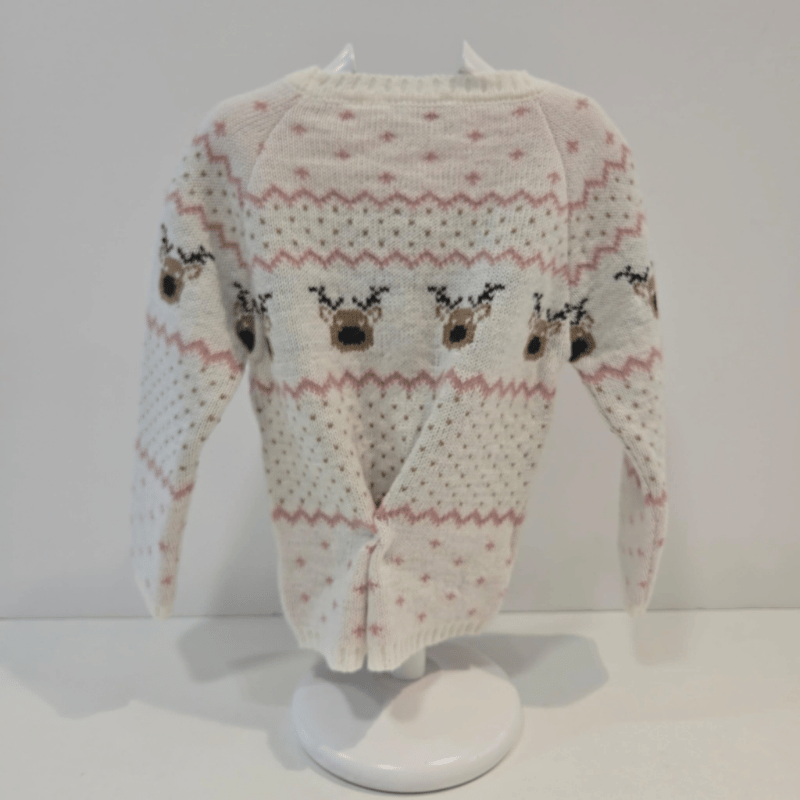 Jersey renos rosas colección Balancín La Martinica invierno 26/27