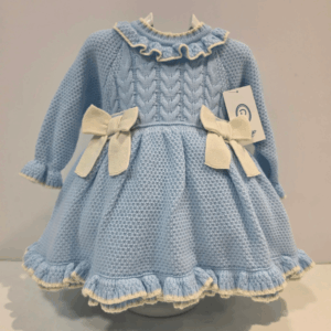 Vestido con braga celeste/bebé Rahigo otoño invierno