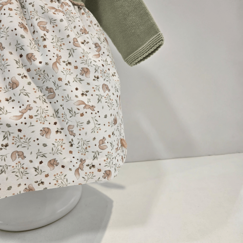 Vestido de punto y tela Ardilla Pangasa otoño invierno