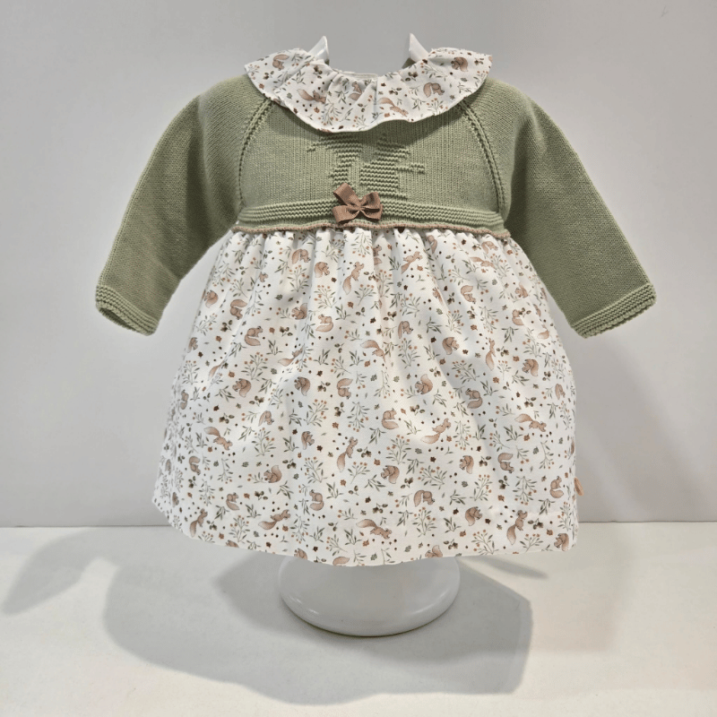Vestido de punto y tela Ardilla Pangasa otoño invierno