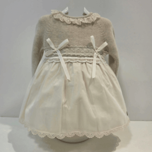 Vestido en punto tela ceremonia Lua Paz Rodríguez invierno
