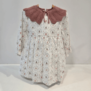 Vestido estampado cuello punto Lumbre Paz Rodríguez invierno